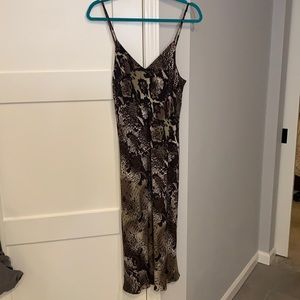 Boutique snakeskin print slip dress